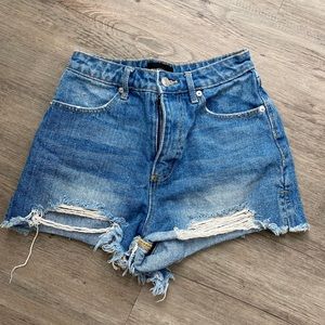 High Waist Denim Shorts